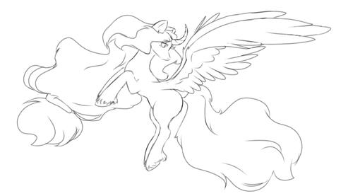Alicorn sketch Alicorn sketch